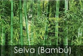Selva (Bambú) pared marmolizada en pvc