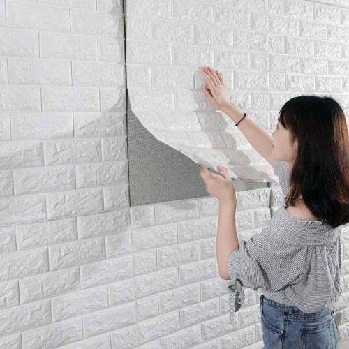 Instalación pared 3d adhesiva 1