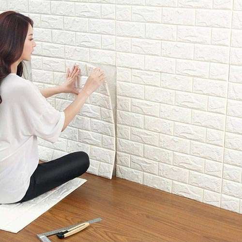 Instalación pared 3d adhesiva 2
