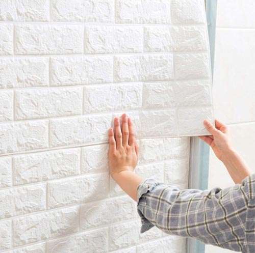 Instalación pared 3d adhesiva 3