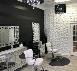 Pared 3d en PVC peluqueria local negocio salon de bellaza cali sincelejo