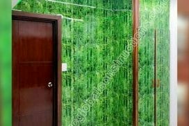 pared marmolizada bambú selva instalada en closet